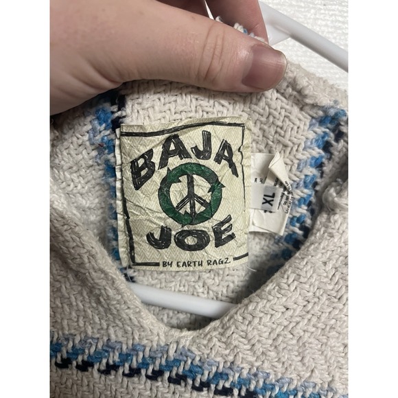 Earth Ragz Baja Joe Hoodie XL Mexican Drug Rug Surf Skate Pullover - Picture 2 of 4